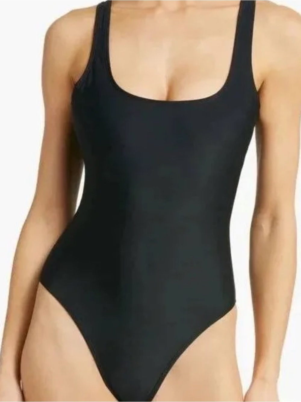 NWT New Good American Women's Modern Tank One-Piece Swimsuit Sz 0